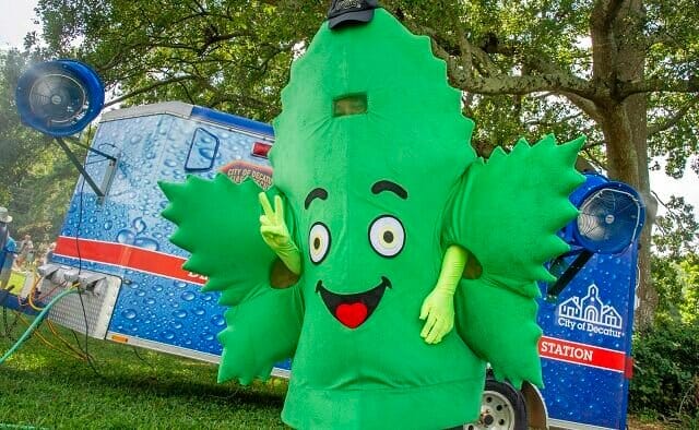 Our mascot, brian hemp, featured in decaturish