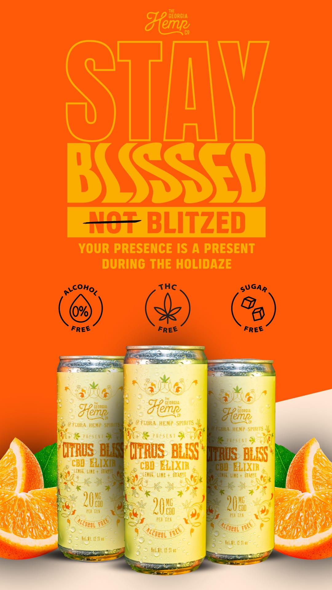 Get Blissed, not Blitzed with our GHC x Flora Citrus Bliss CBD Elixir & Fun Recipes!🍊🍋