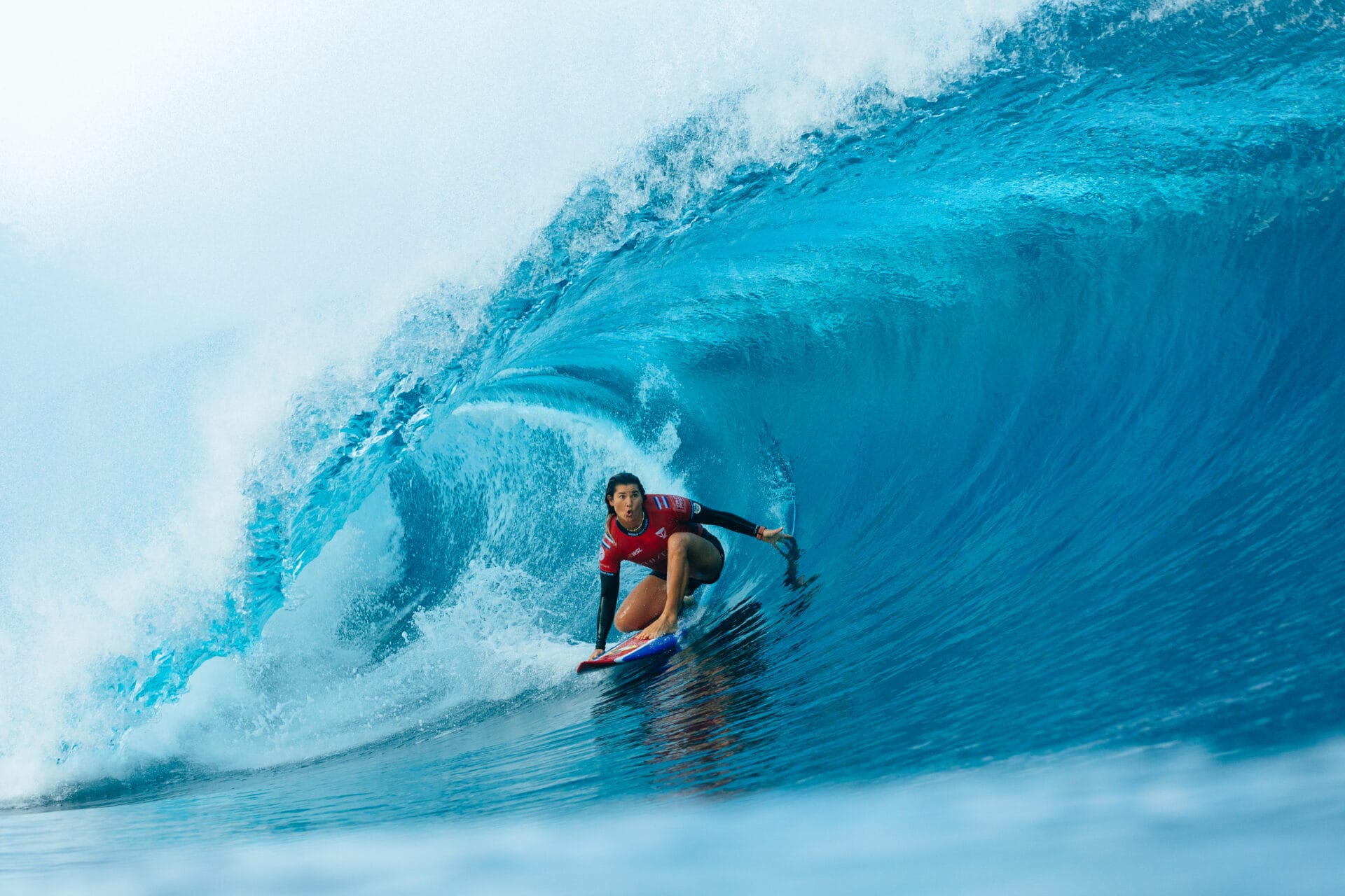 Surfing to the Top: Brisa Hennessy Claims World #1 at the SHISEIDO Tahiti Pro