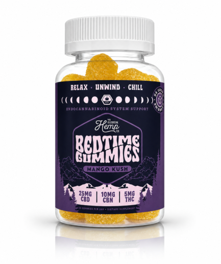 Bedtime Gummies • 25mg CBD + 10mg CBN + 5mg ∆8 THC • Mango Kush