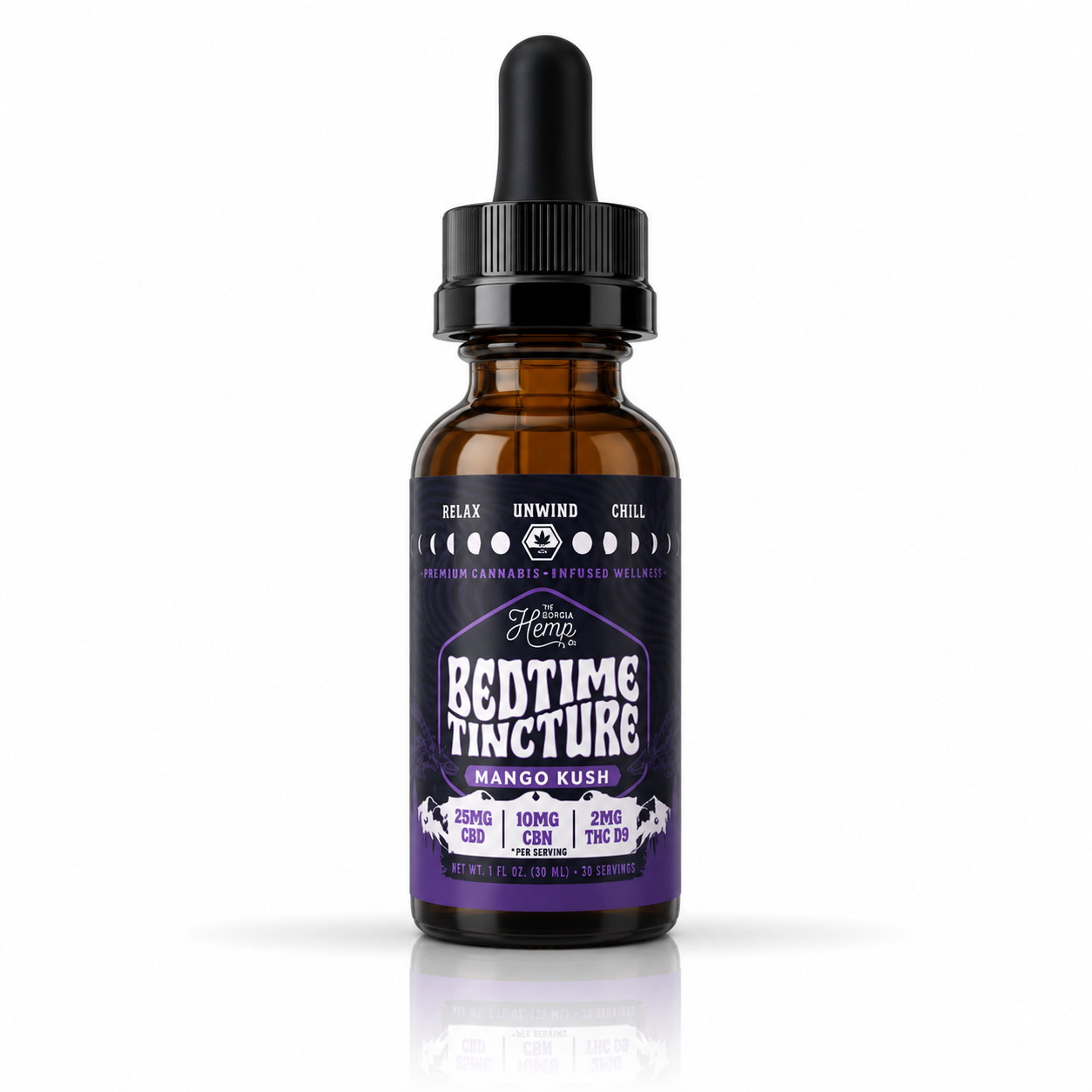 Bedtime Tincture • 25mg CBD + 10mg CBN + 2mg ∆8 THC