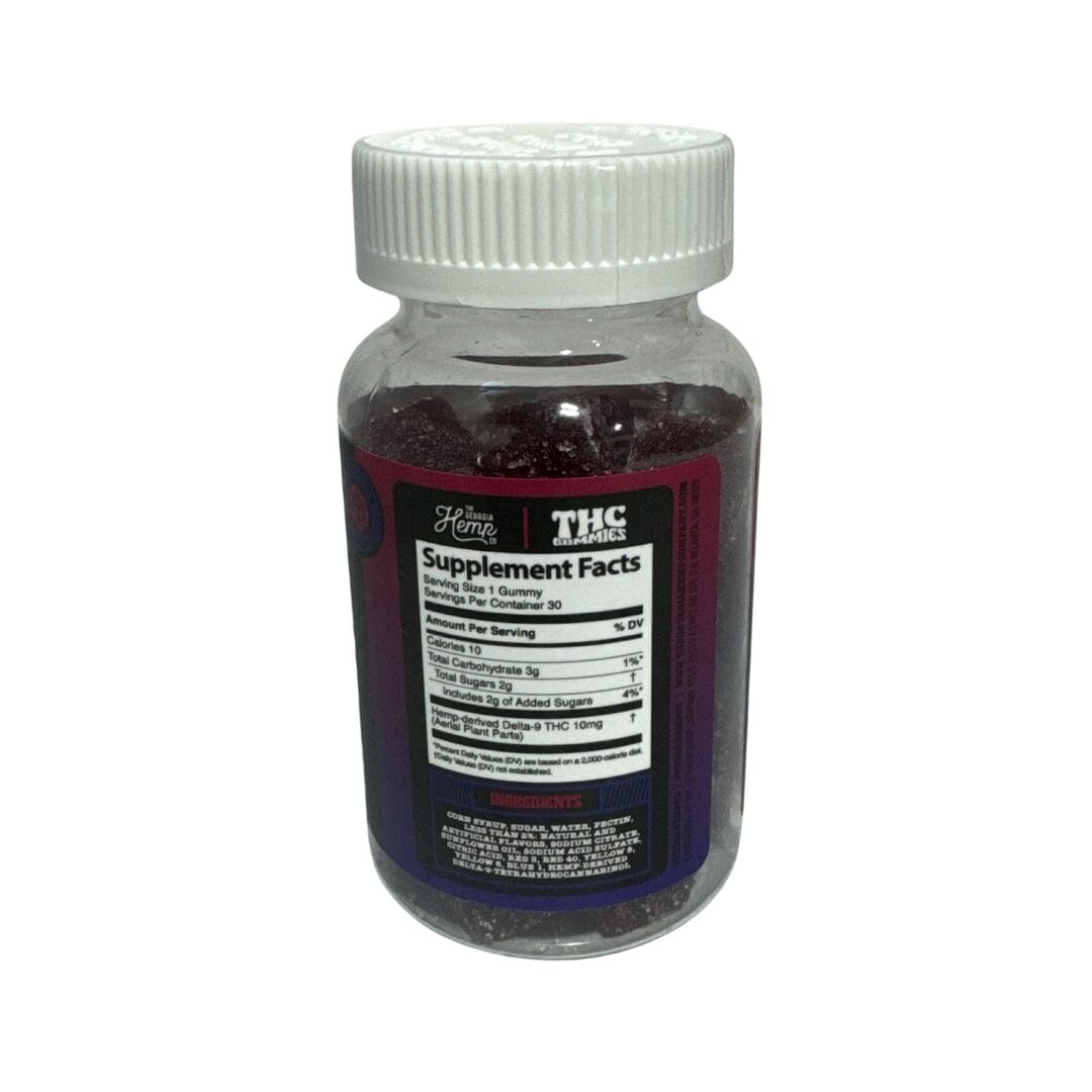 10mg Delta 9 Gummies • Black Raspberry - Image 2
