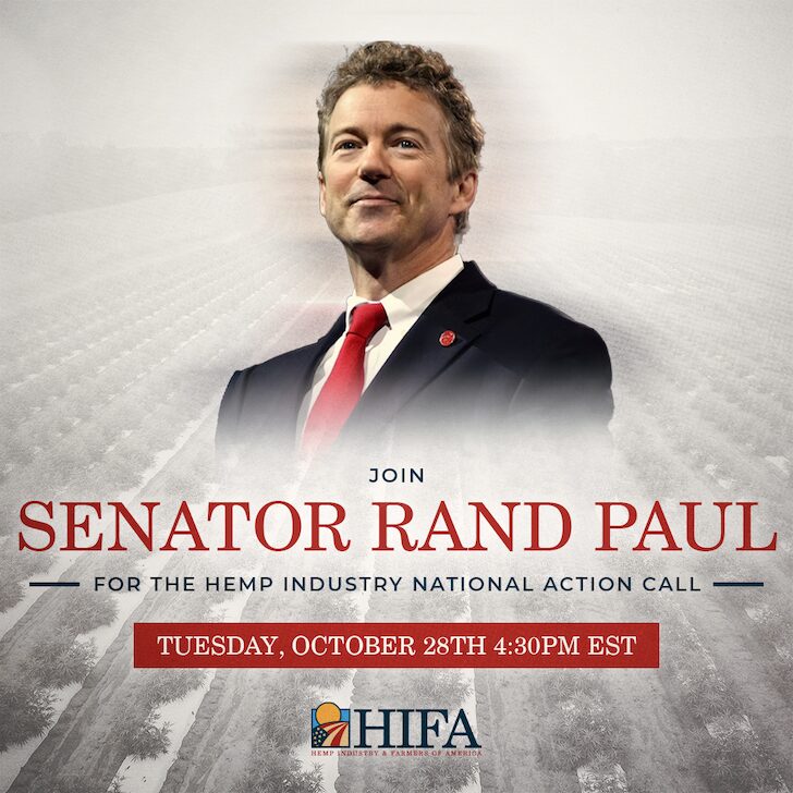Stand Up for Hemp: Join the National Call with Sen. Rand Paul + HIFA