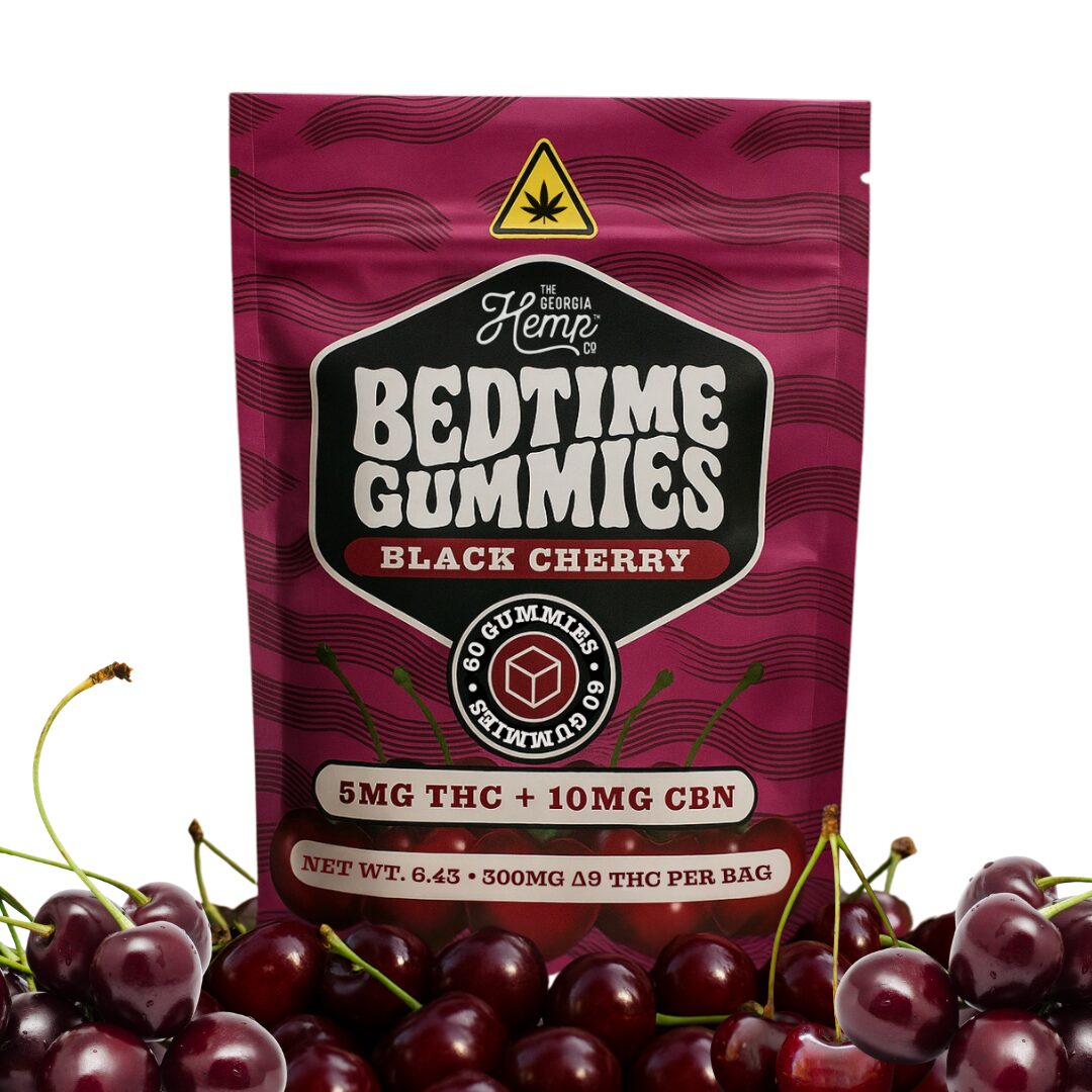 Bedtime Gummies • 5mg THC+10mg CBN • Black Cherry • 60ct