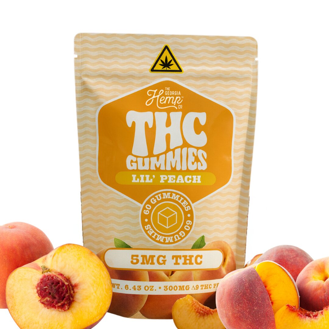 THC Gummies • 5mg THC • Lil' Peach • 60ct