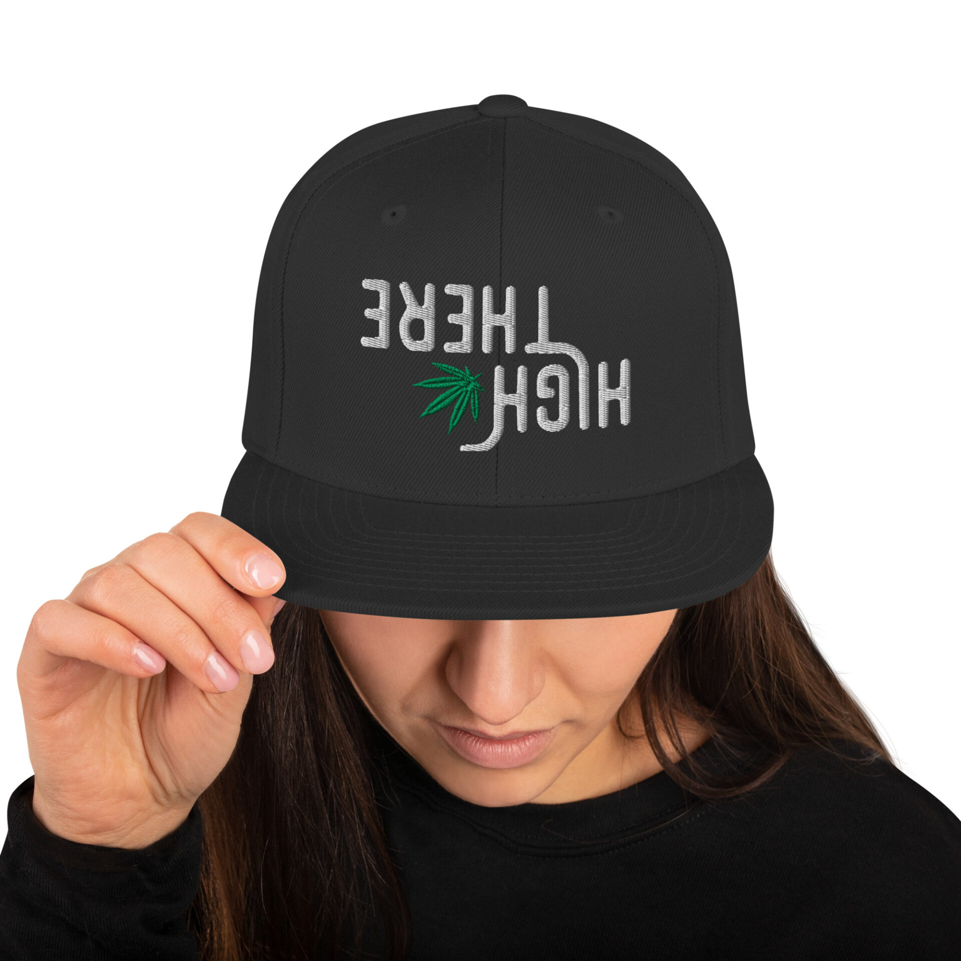 High There Upside Down Snapback Hat - Image 5