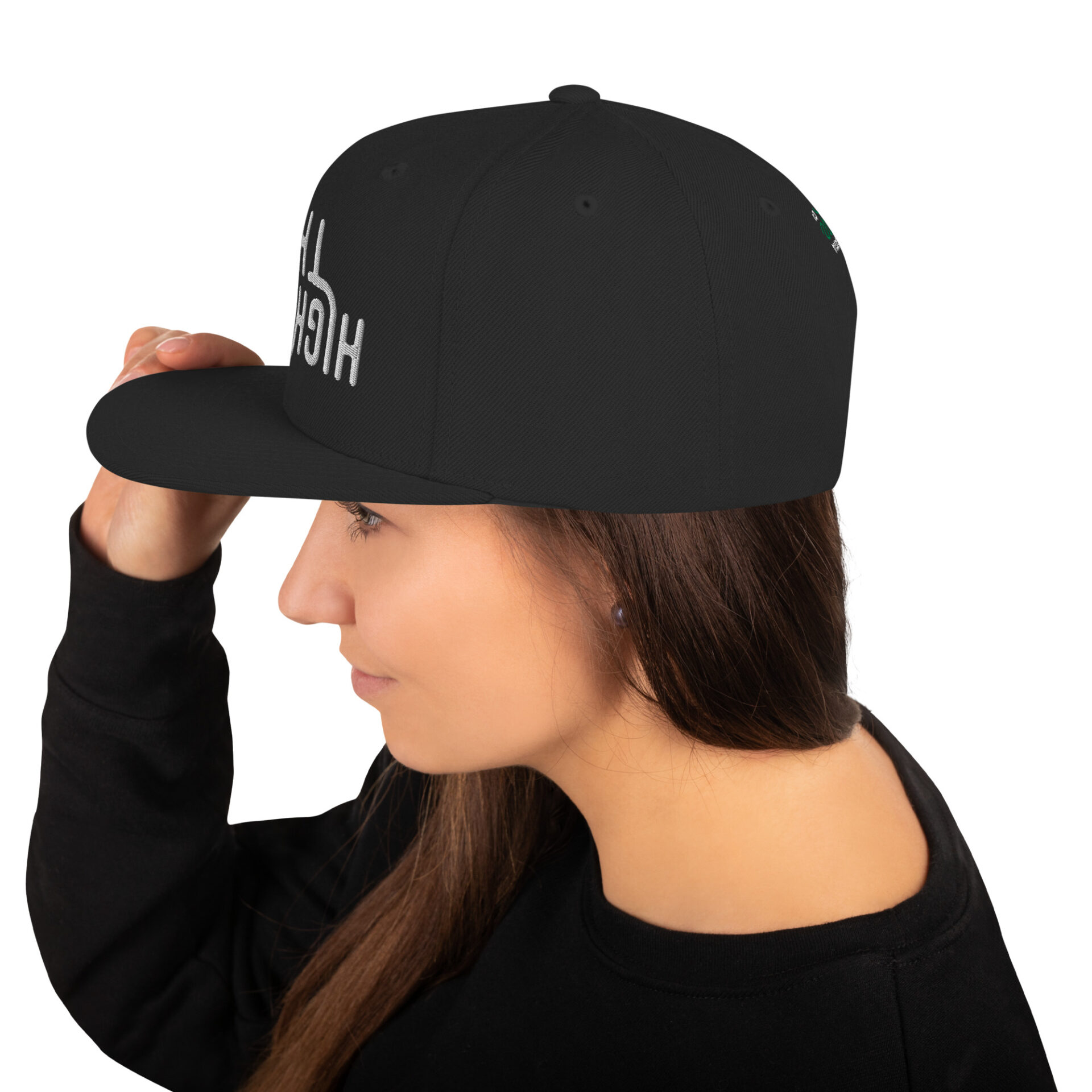 High There Upside Down Snapback Hat - Image 7
