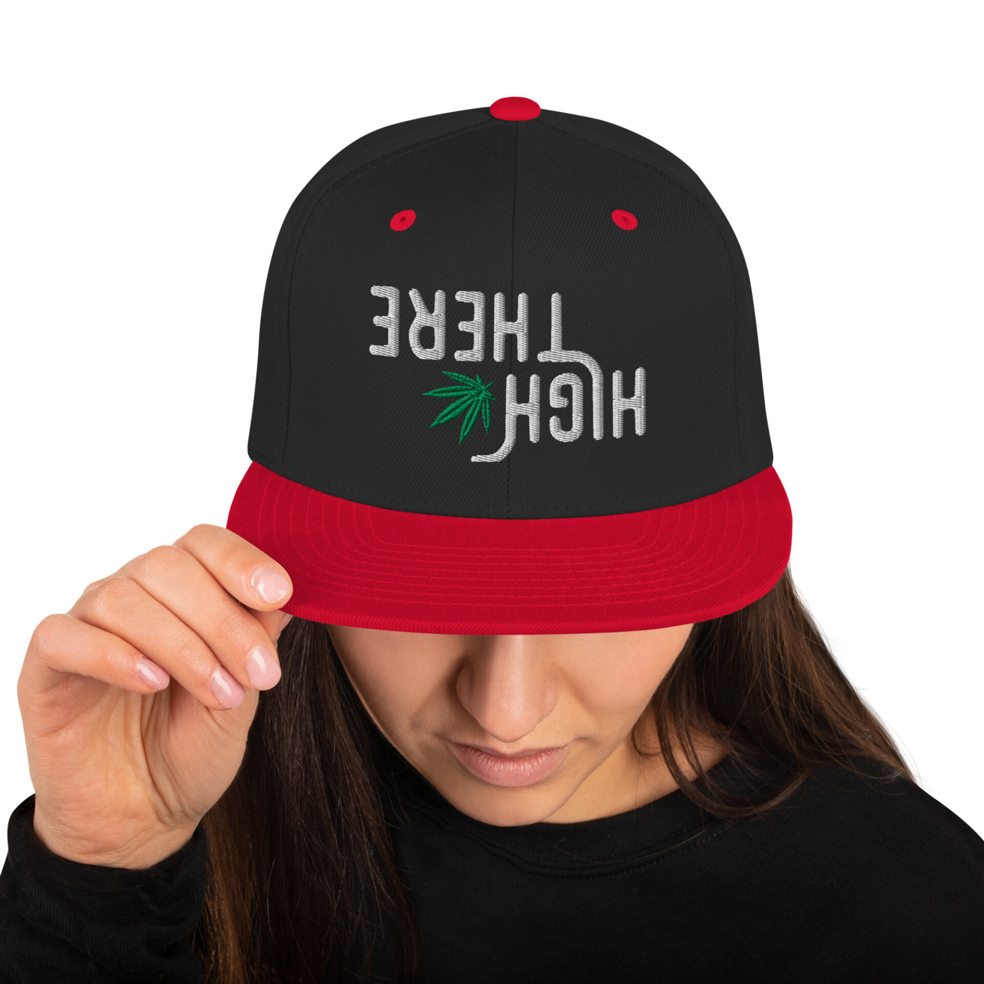 High There Upside Down Snapback Hat - Image 9