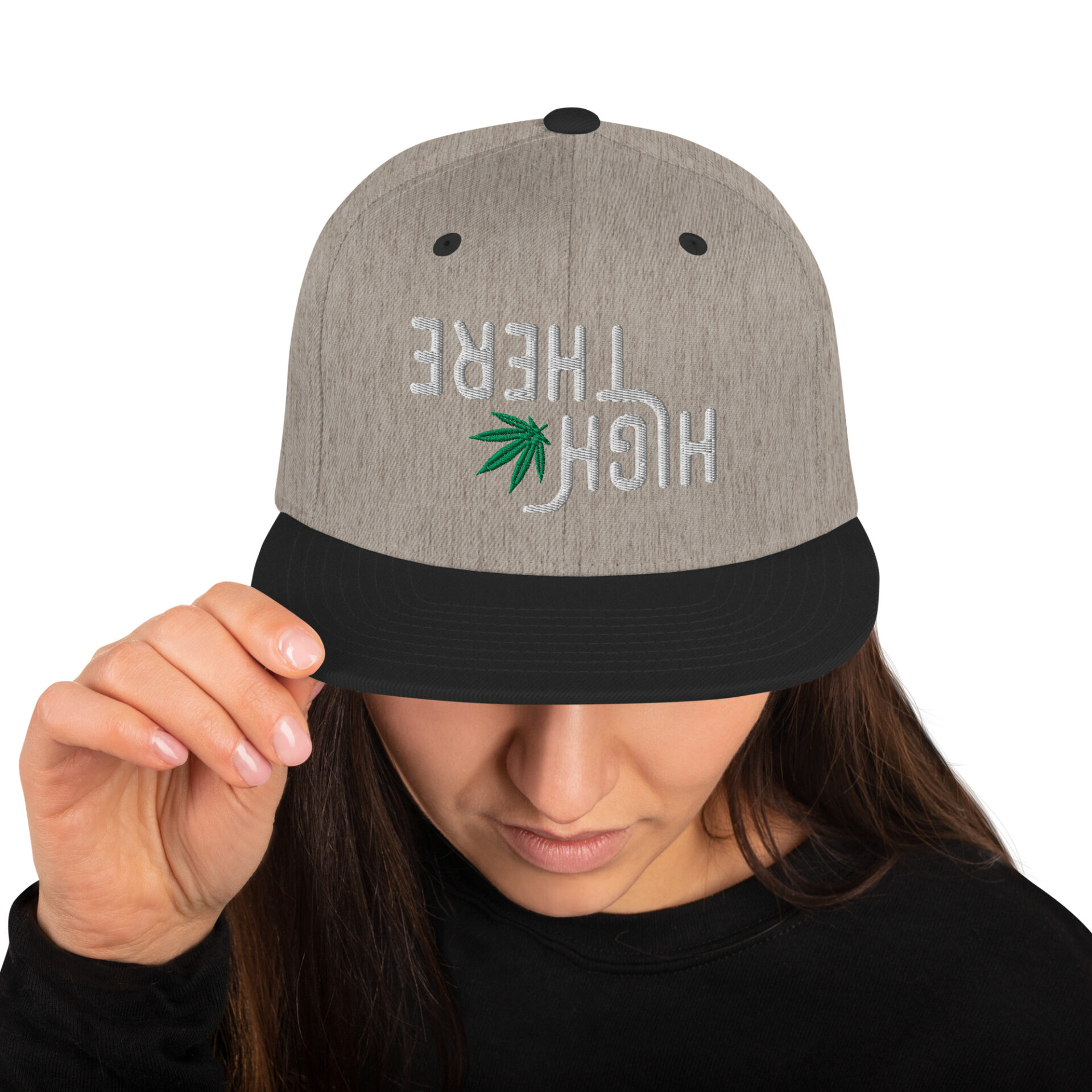 High There Upside Down Snapback Hat - Image 17