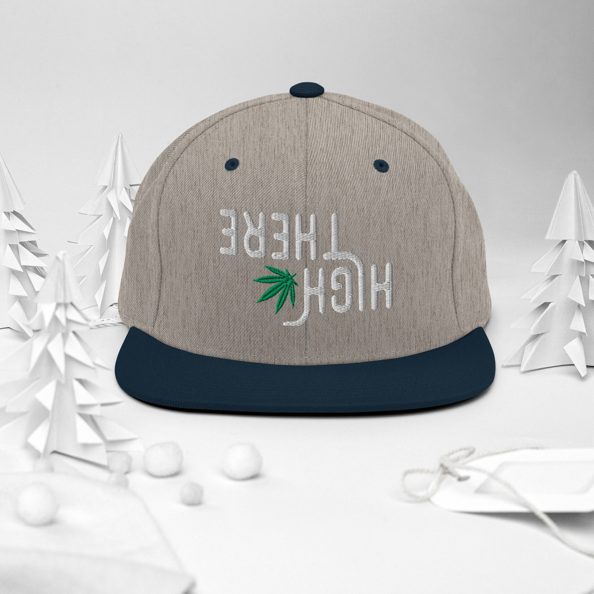High There Upside Down Snapback Hat - Image 3