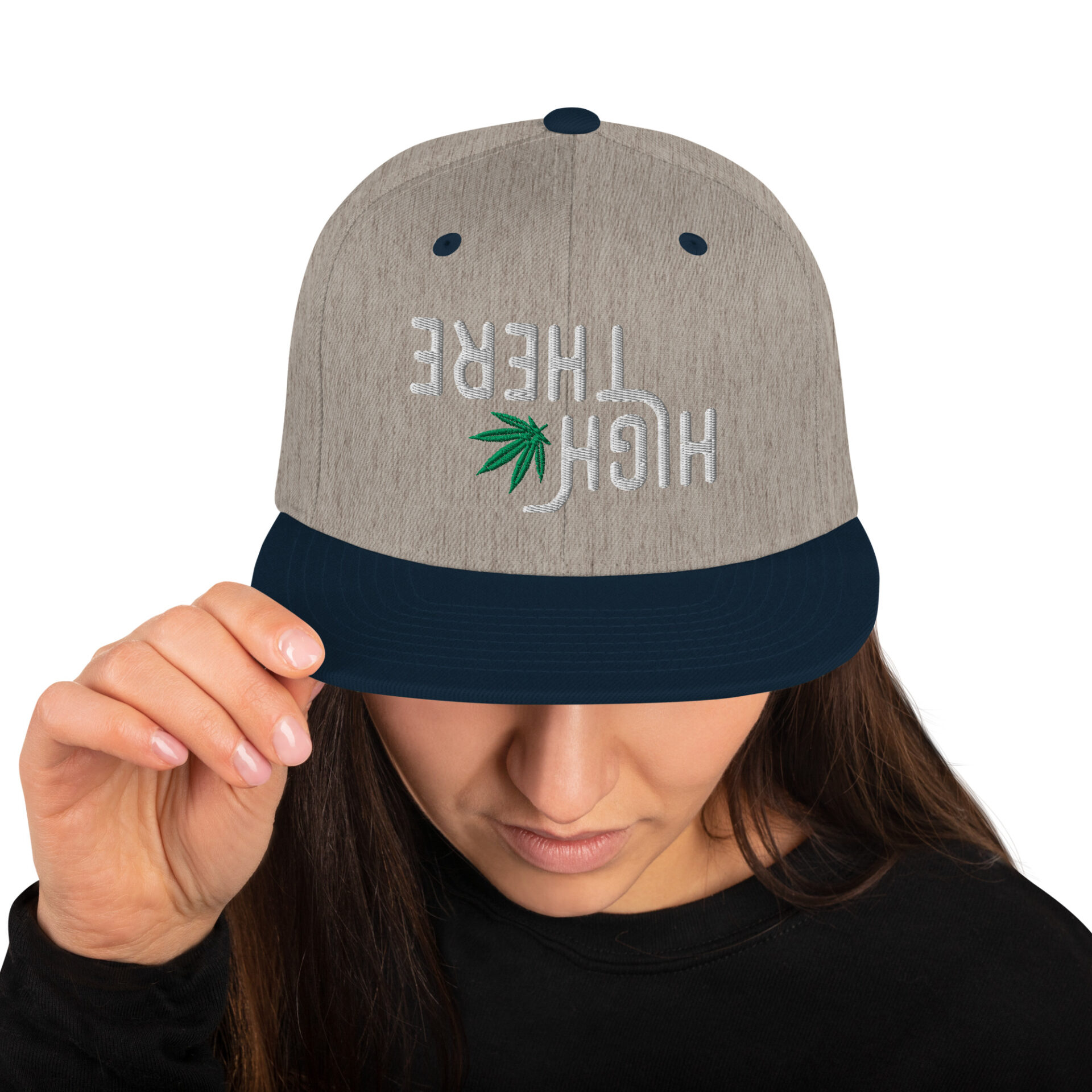 High There Upside Down Snapback Hat - Image 21
