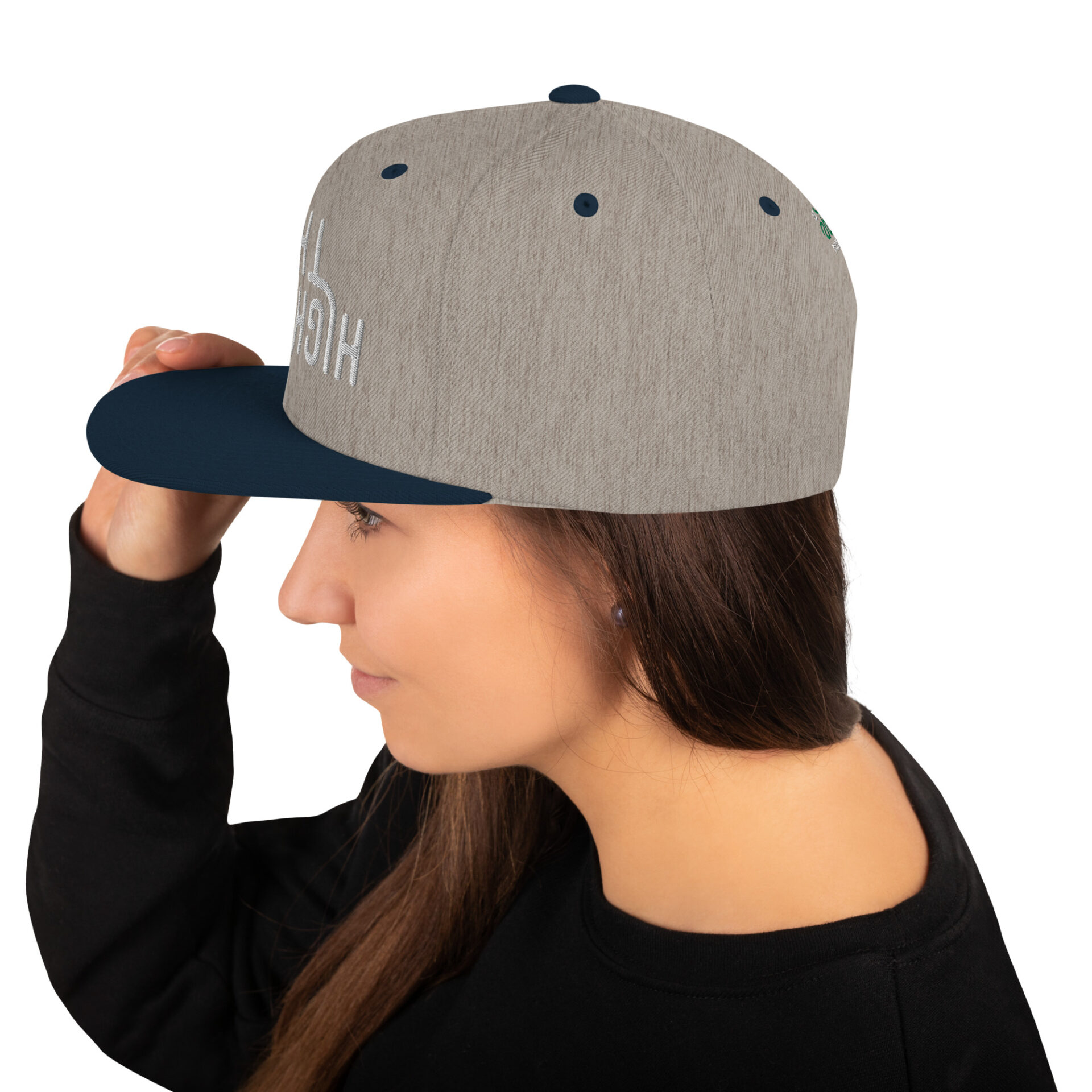 High There Upside Down Snapback Hat - Image 23