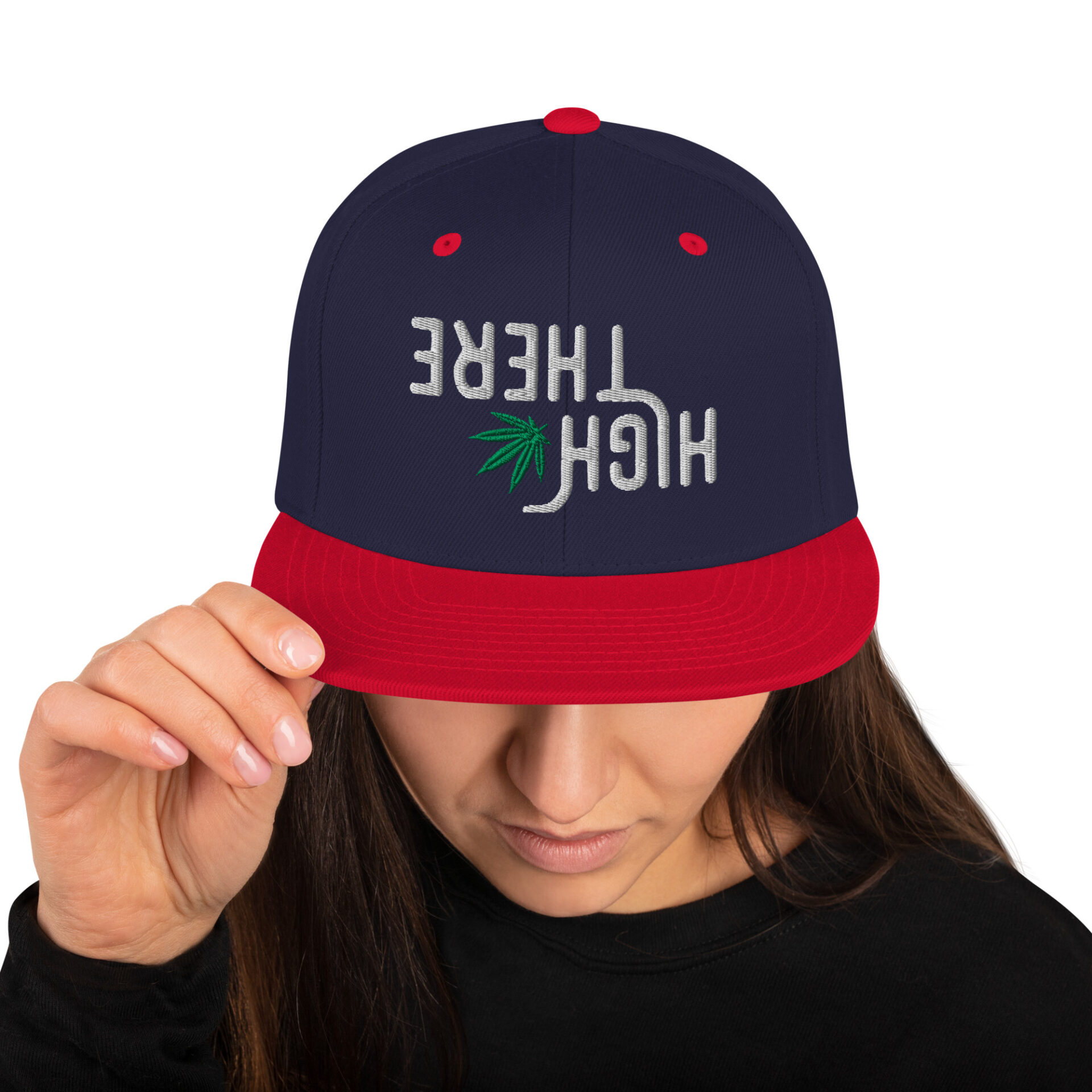 High There Upside Down Snapback Hat - Image 13