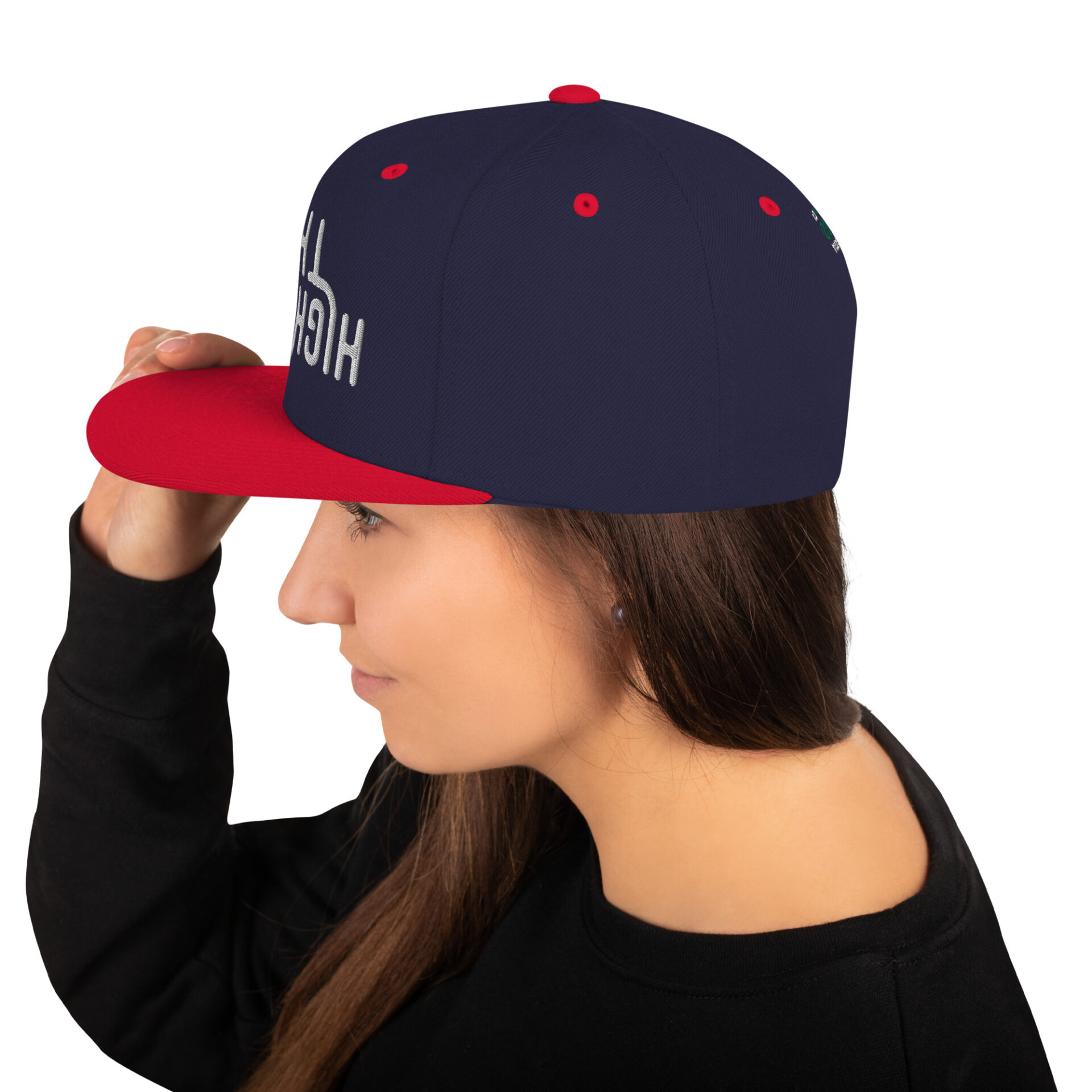 High There Upside Down Snapback Hat - Image 15
