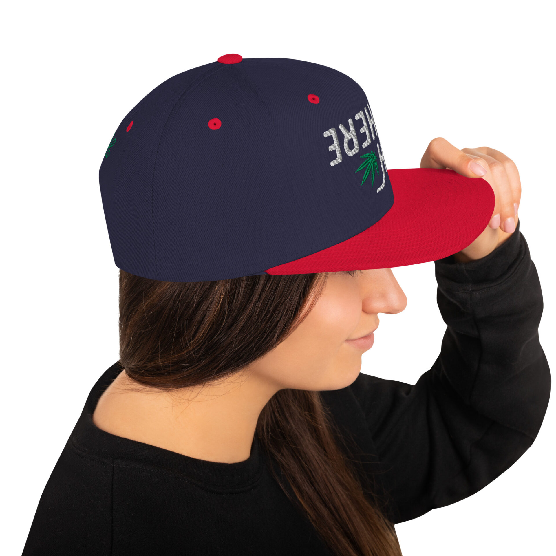 High There Upside Down Snapback Hat - Image 16