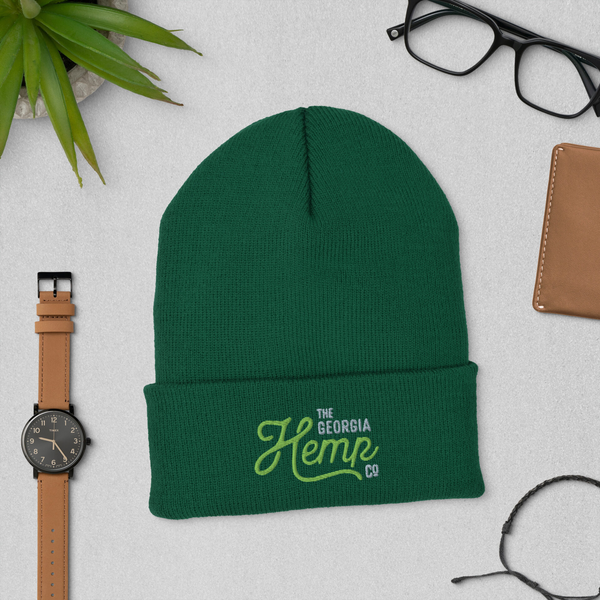 Georgia Hemp Company Cuffed Beanie - Image 4