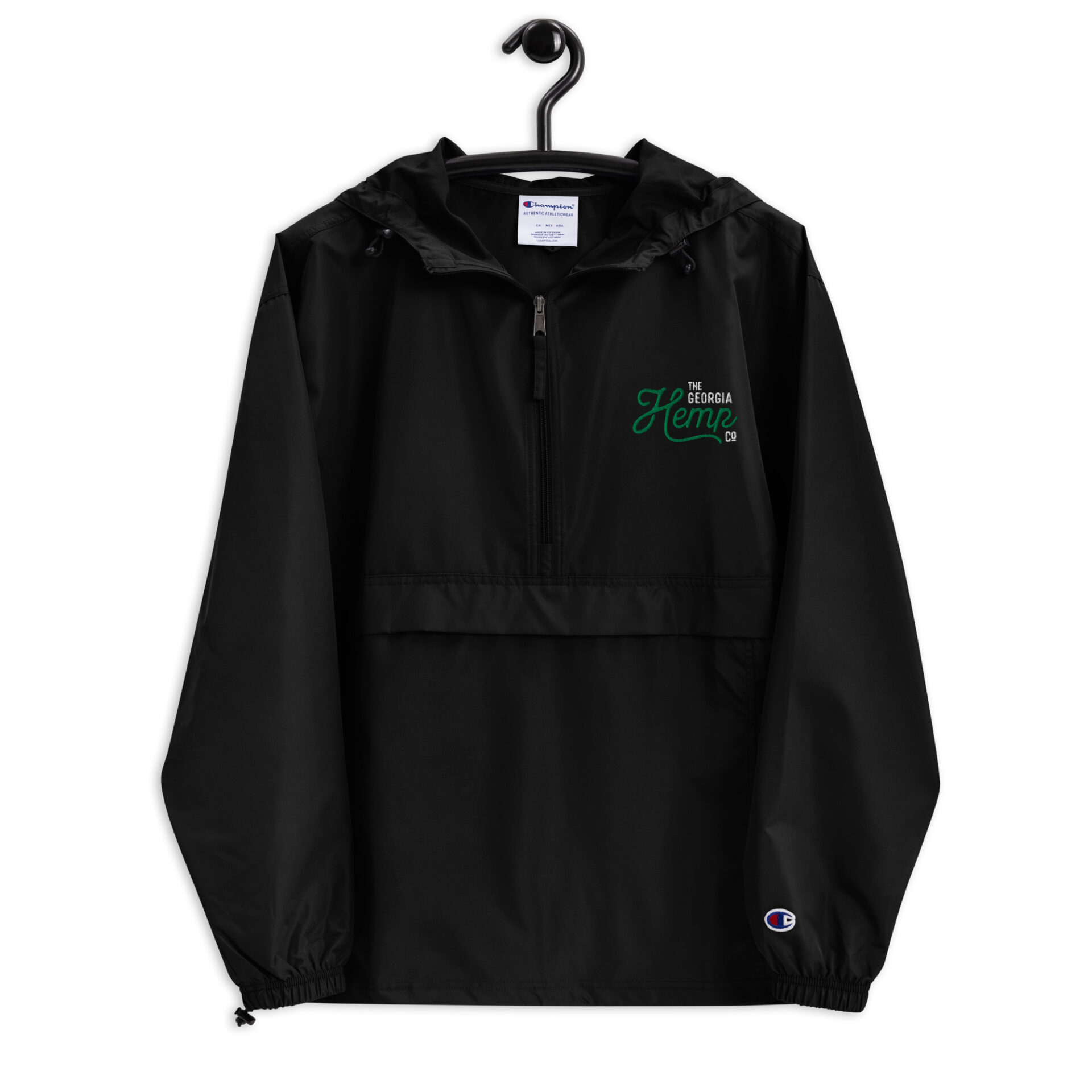 Georgia Hemp Company Embroidered Champion Packable Jacket