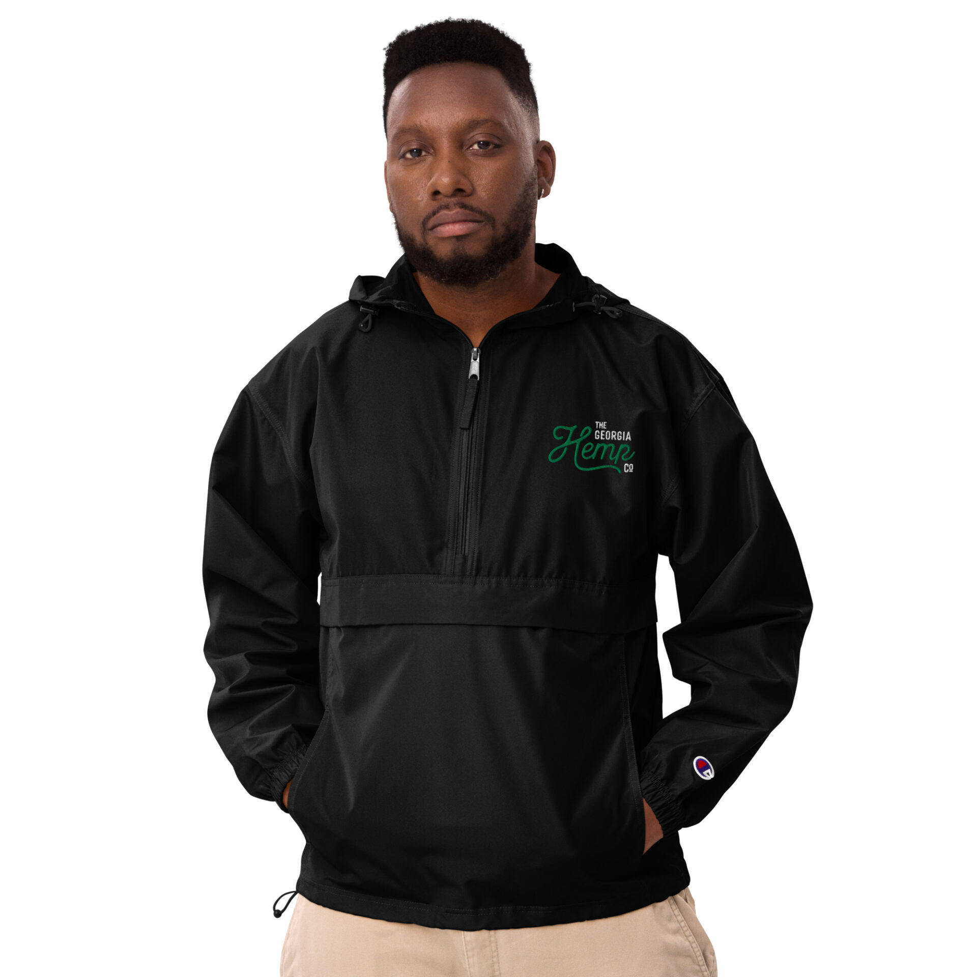 Georgia Hemp Company Embroidered Champion Packable Jacket - Image 2