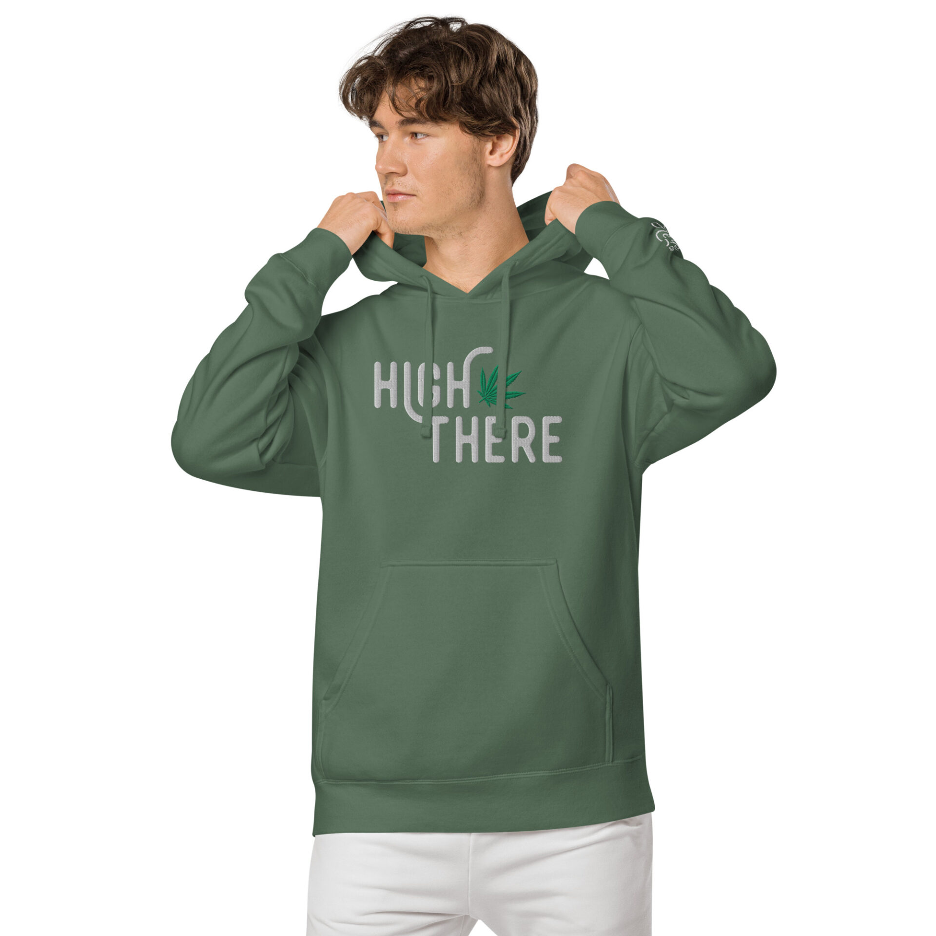 High There Unisex pigment-dyed hoodie - Image 14