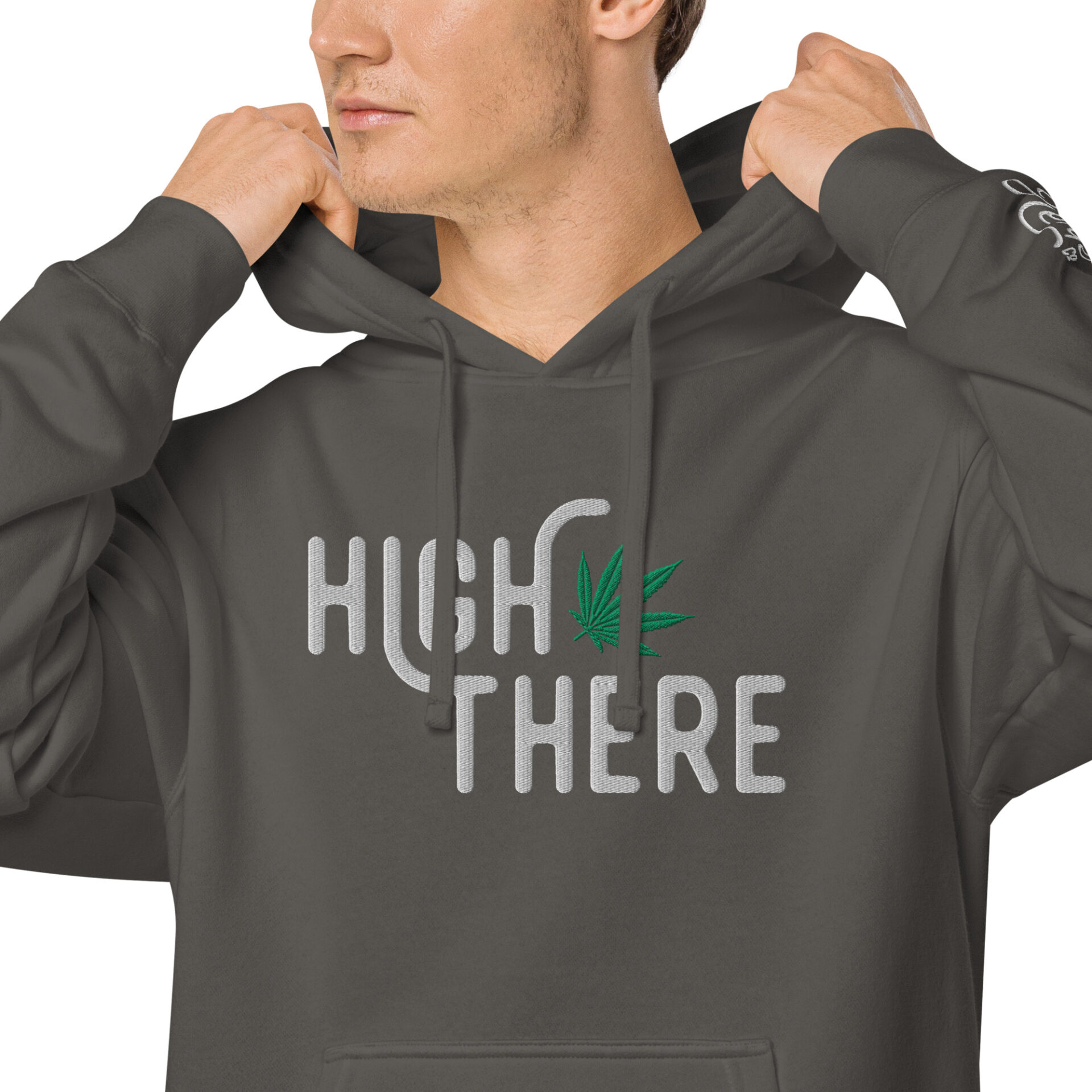 High There Unisex pigment-dyed hoodie - Image 8
