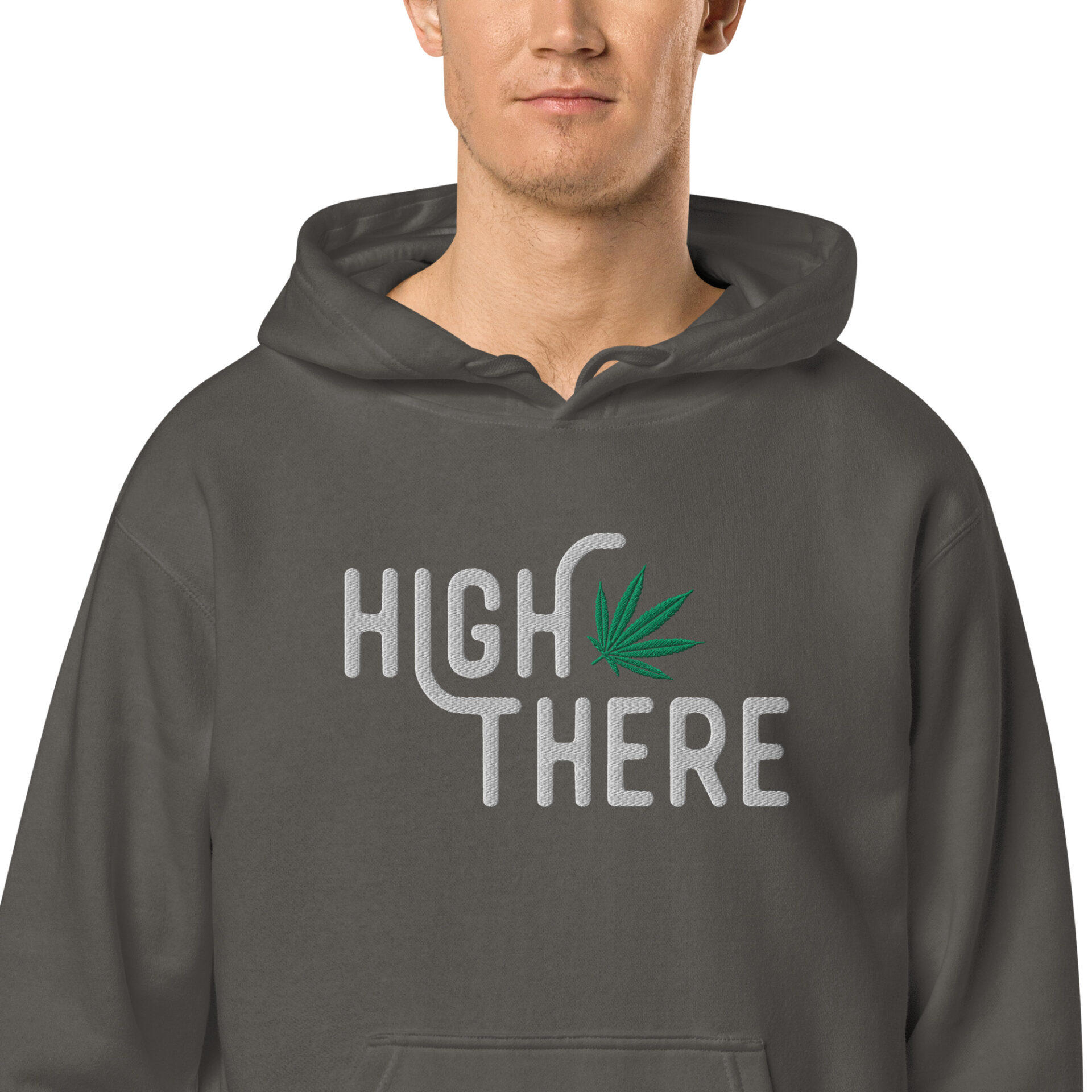 High There Unisex pigment-dyed hoodie - Image 4