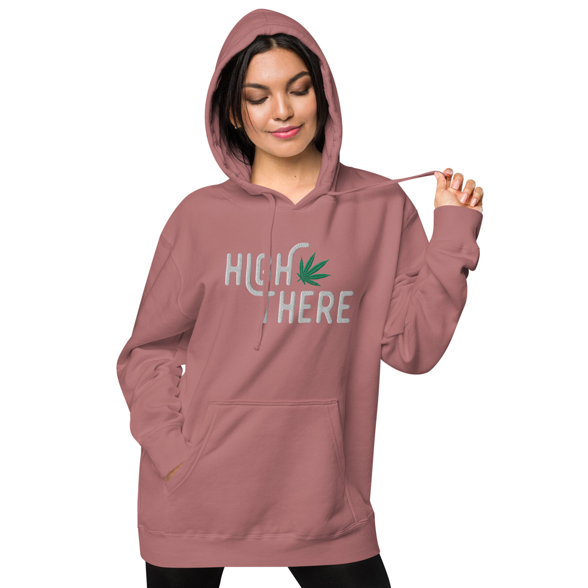 High There Unisex pigment-dyed hoodie - Image 2