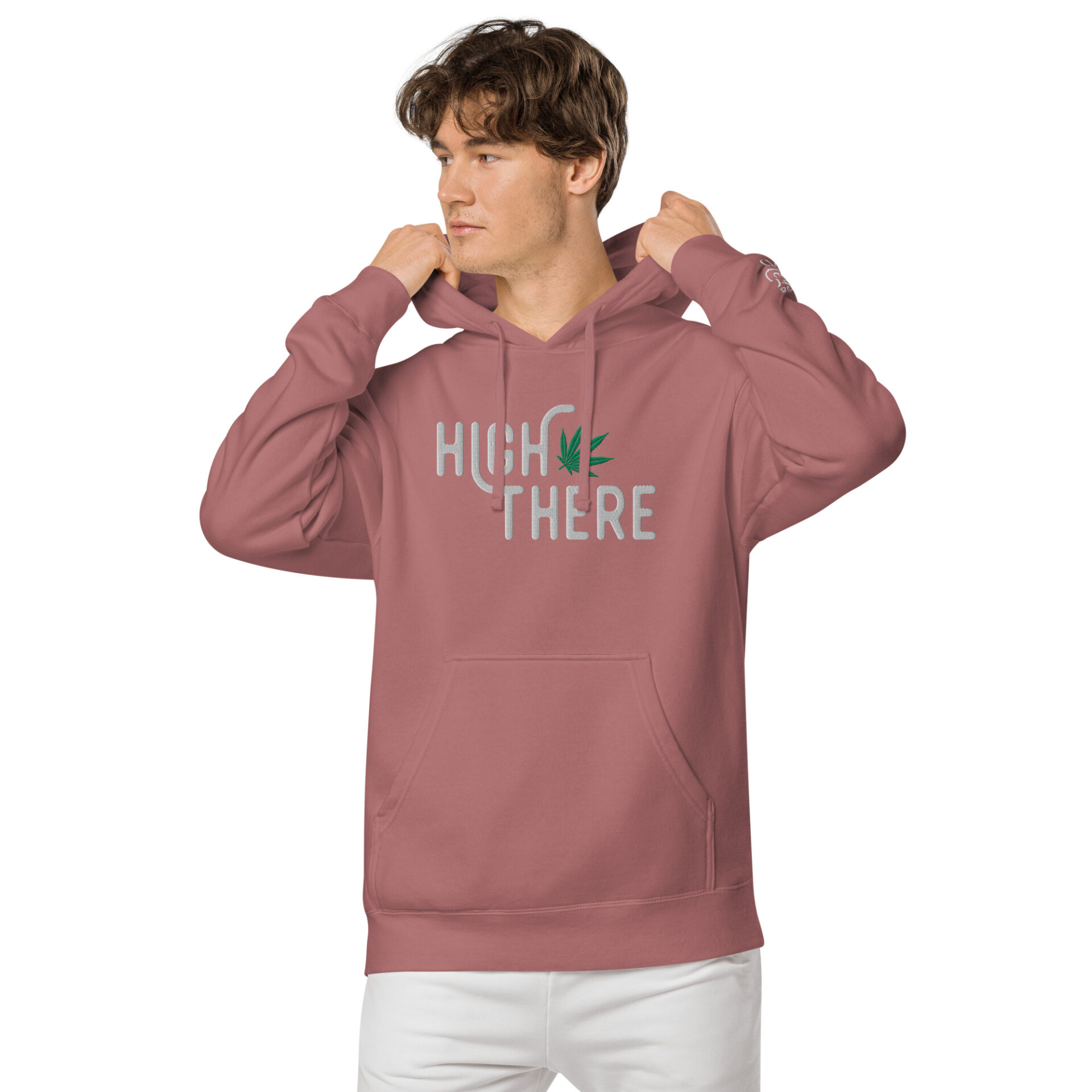 High There Unisex pigment-dyed hoodie - Image 21