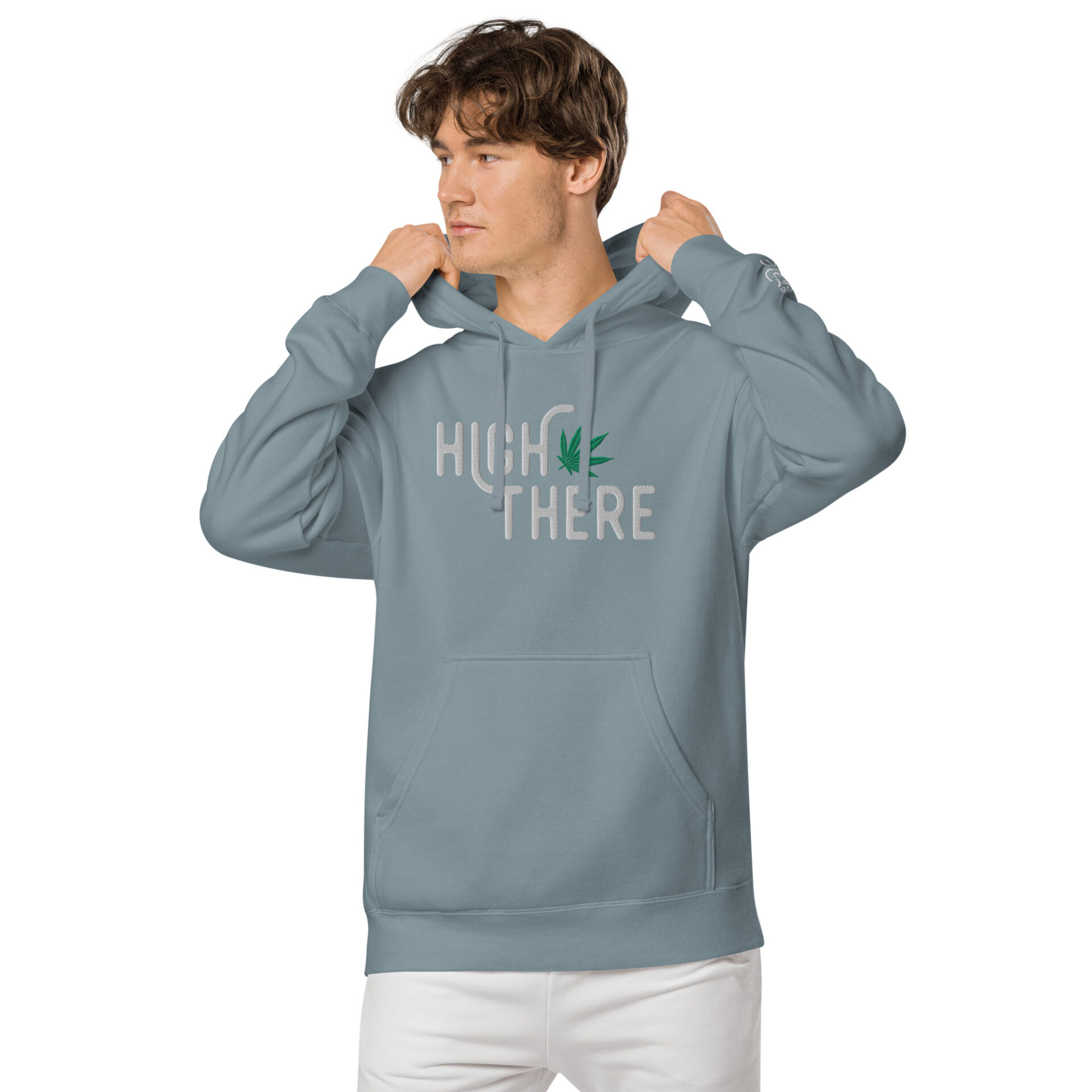 High There Unisex pigment-dyed hoodie - Image 28