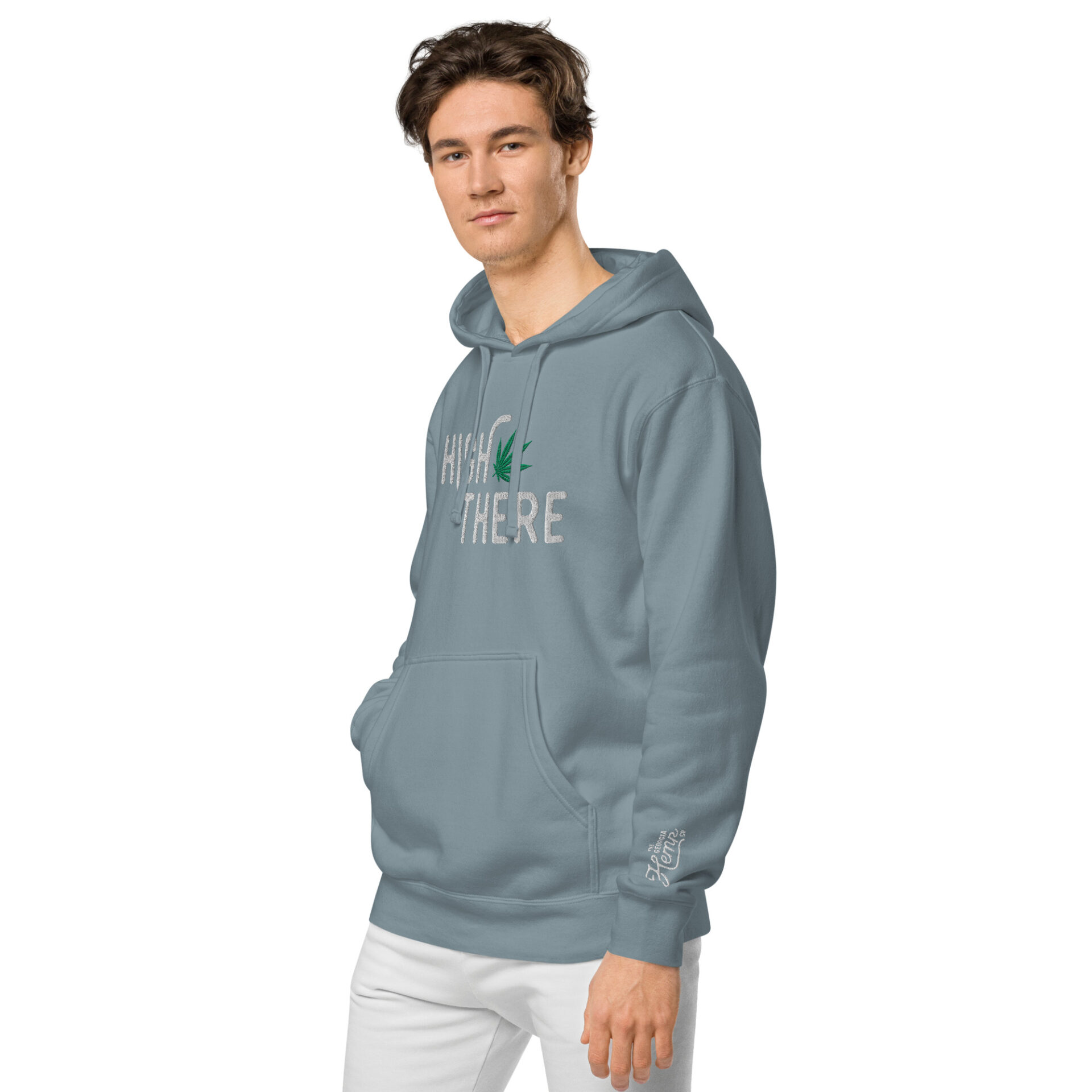 High There Unisex pigment-dyed hoodie - Image 30