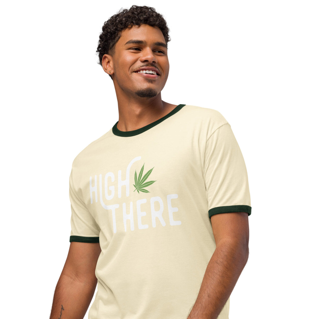 High There Unisex ringer t-shirt