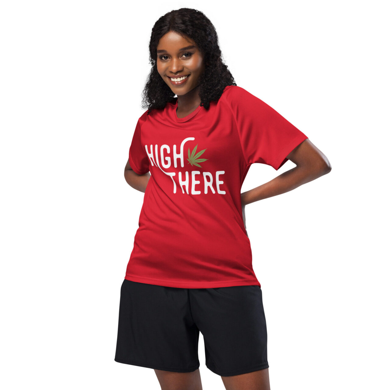 High There Unisex sports jersey