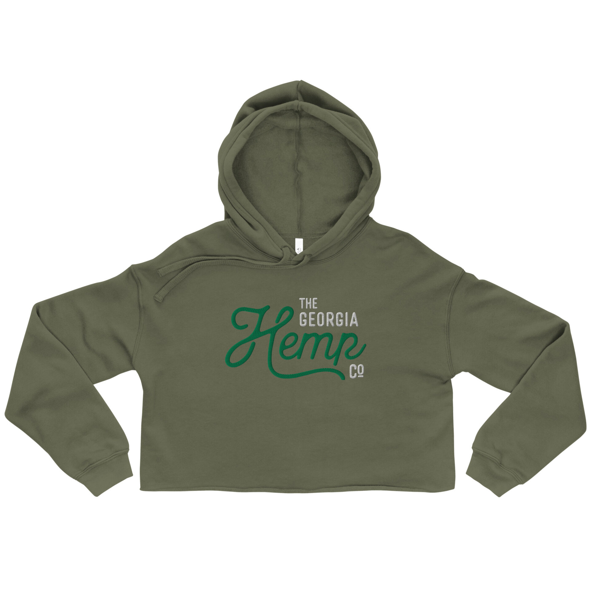 Georgia Hemp Company Crop Hoodie - Image 4