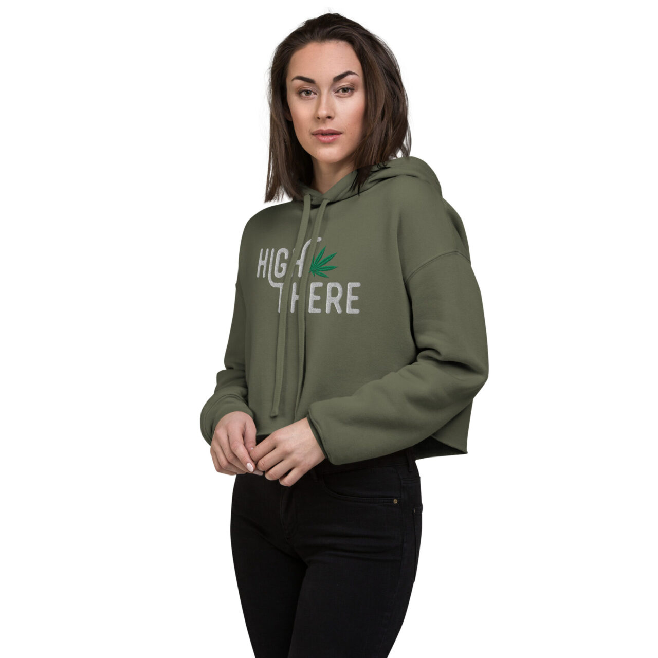 High There Crop Hoodie