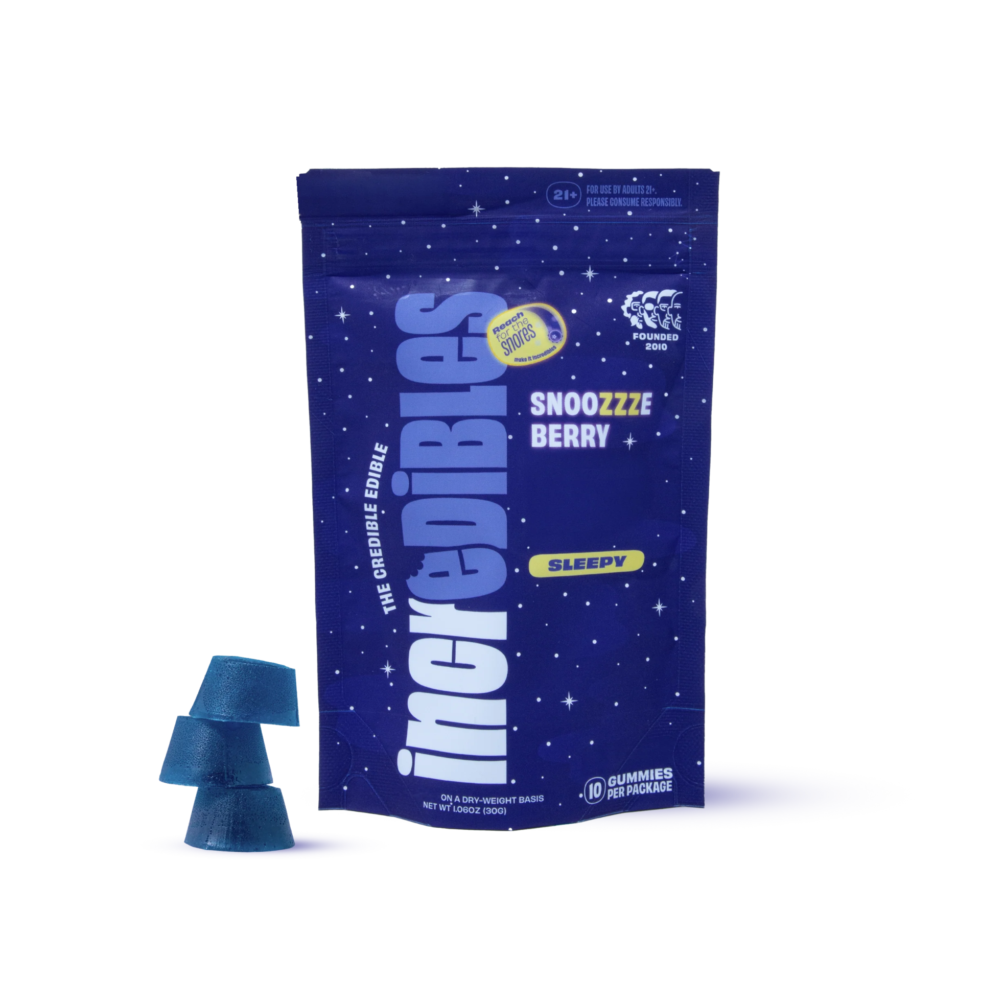 INCREDIBLES: Snoozzzeberry THC + CBN Gummies