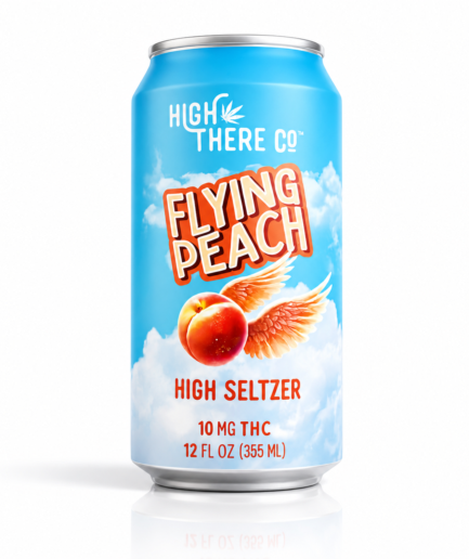 Flying Peach Seltzer • 10MG ∆9 THC • 4-Pack
