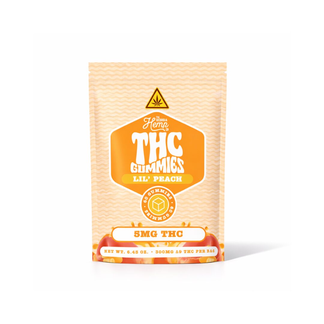 THC Gummies • 5mg THC • Lil' Peach • 60ct