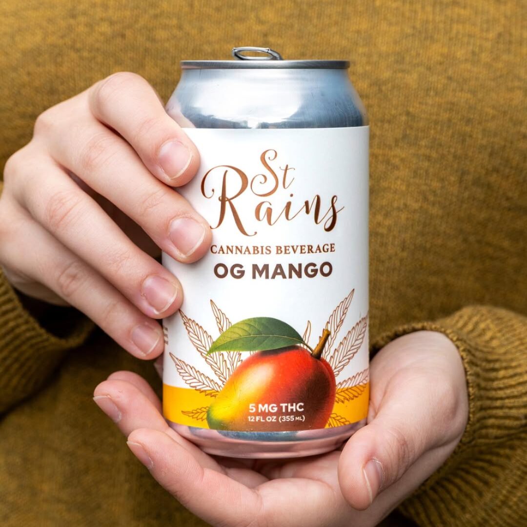 St. Rains OG Mango Cannabis Beverage (5mg THC | 12 oz)