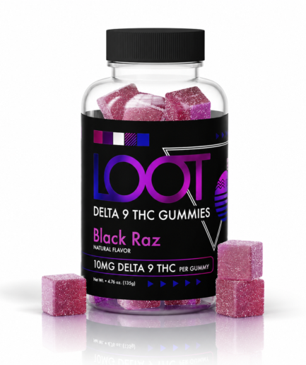 LOOT D9 - Black Razz Gummies 10mg D9