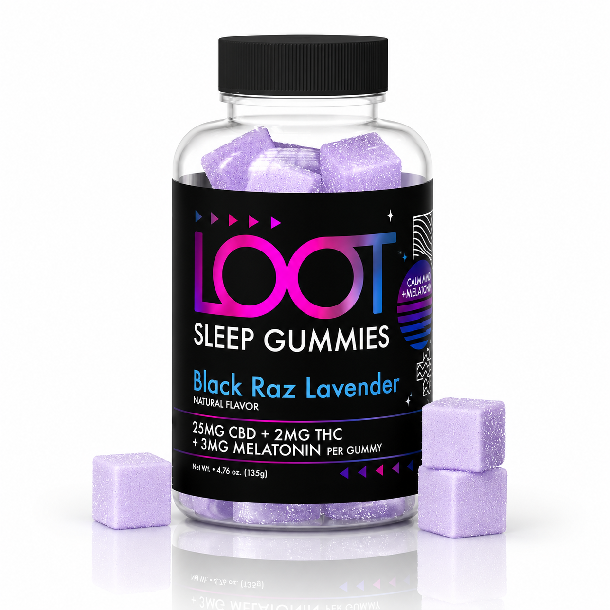 LOOT Sleep Gummies - Black Razz Lavender (30ct)